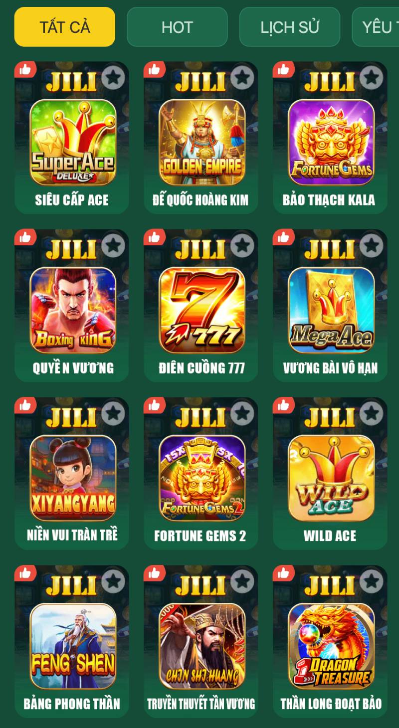 Giới Thiệu Sảnh Jili Nổ Hũ Ev88 - Trải Nghiệm Cá Cược Đỉnh Cao 4 Các trò chơi nổi bật trong sảnh JILI