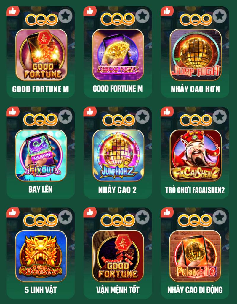 Giới Thiệu Sảnh CQ9 Slot Ev88 - Sảnh Game Nhiều Người Ưa Chuộng 3 Những trò chơi đáng chú ý tại sảnh CQ9