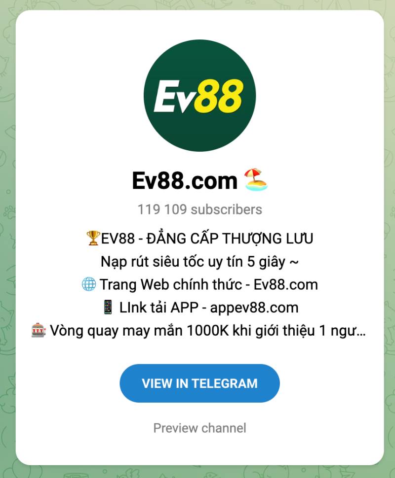 Telegram - Kênh khuyến mãi và hỗ trợ người chơi