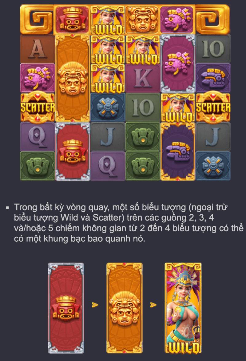 Cách Chơi Kho Báu Aztec Ev88 Chi Tiết Cho Người Mới 6 Tính năng Wild Hoạt Động